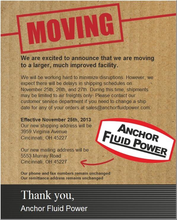 <a href="/AnchorFP/">Anchor Fluid Power</a> is Moving!