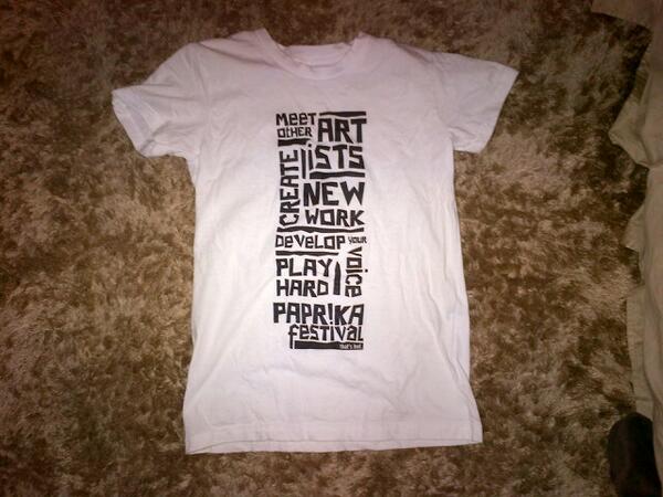 _katdevlin's tweet photo. Today I wear a @PaprikaFest fabulous t-shirt!! #paprikaswag #lovemyshirt http://t.co/H9FL9cXhuq