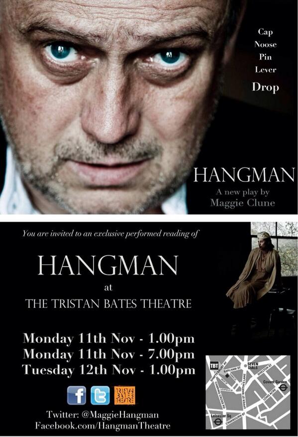 FloydRuss's tweet photo. @johnmcannon Good Afternoon! Just a quick tweet to offer you comp tix to Hangman next week http://t.co/wqmmYx5VrL http://t.co/ChsodGwA00