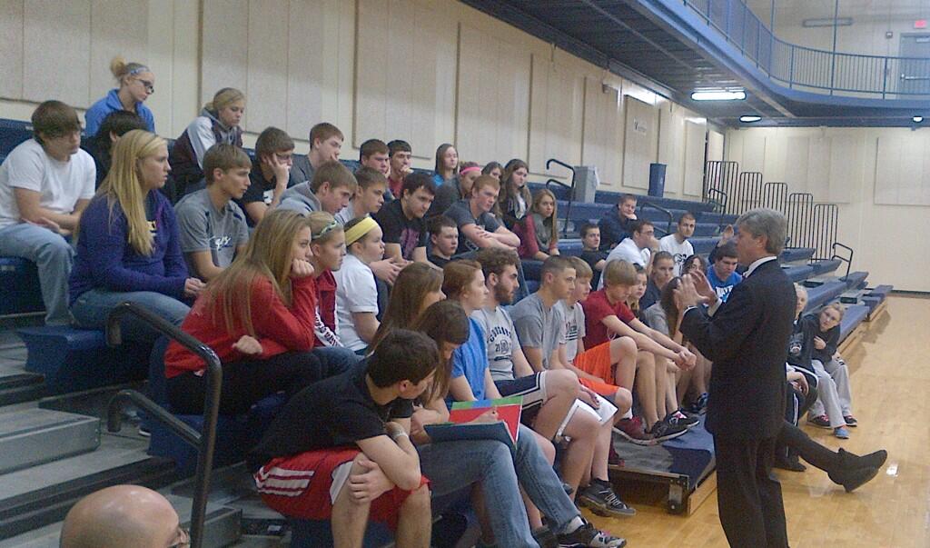 Jeff Fortenberry on Twitter "Speaking with Cross County High School