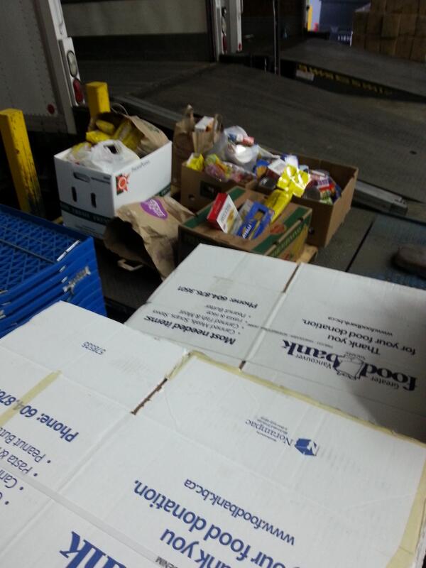 CAFPVCC's tweet photo. Thankyou to fellow members for contributing to @VancouverFoodbankSociety, we were able to collect 202LBS! http://t.co/4QXtLRbXoK