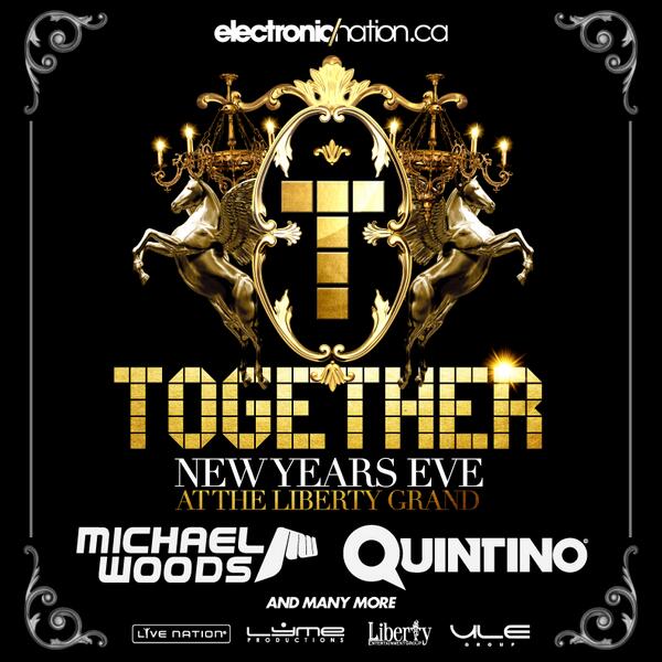 Together New Years Eve #LibertyGrand <a href="/MichaelWoods/">Michael Woods</a> <a href="/QUINTINOO/">QUINTINO</a> + more <a href="/ElectronicNTNCA/">Electronic Nation</a> Tickets onsale tomorrow at 10am