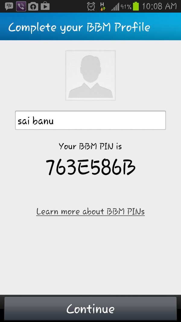 My bbm pin. Finally after all my longings towards BBM