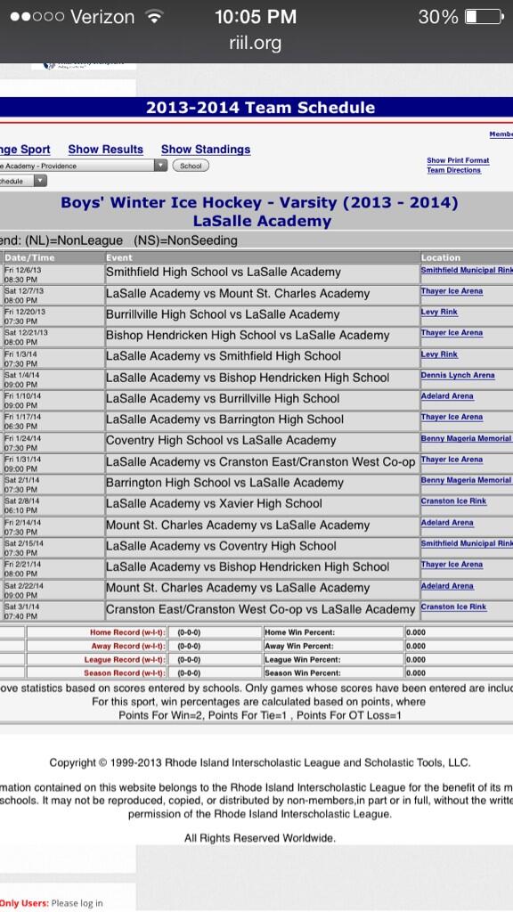 lsapuck's tweet photo. We take the fight to Smithfield for the first game of the season #savethedates #getrowdy #roadtomeehan2014 http://t.co/zNoJSGoEuO
