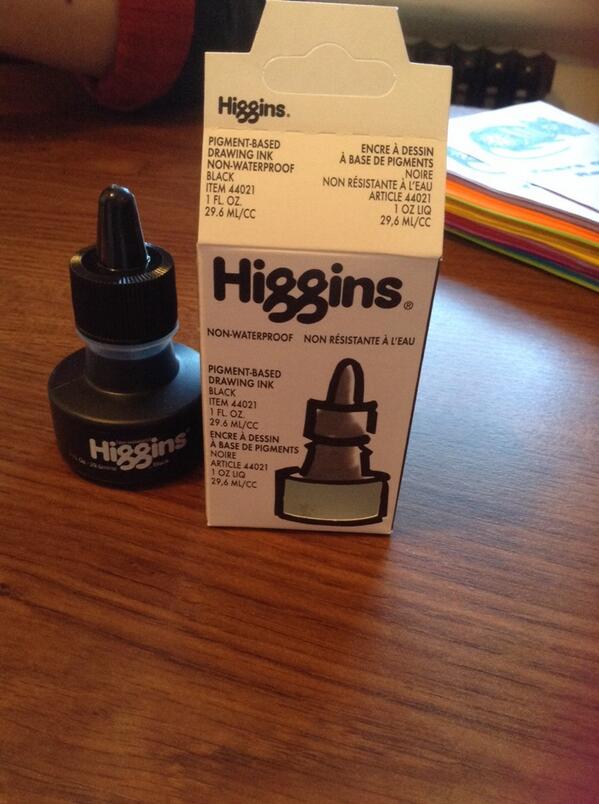 Higgins Waterproof Black India Ink 1 oz.