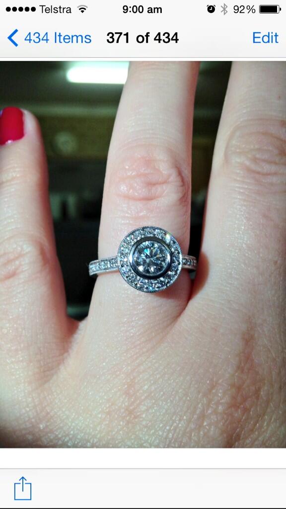 My gorgeous engagement ring #BGrings 💍