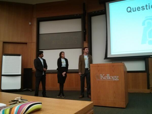 KelloggIDEA's tweet photo. Team DesignNation "from bags to books" with "Hyatt Heroes" #kbdc2013  @KelloggSchool http://t.co/ByHpMzMLRZ