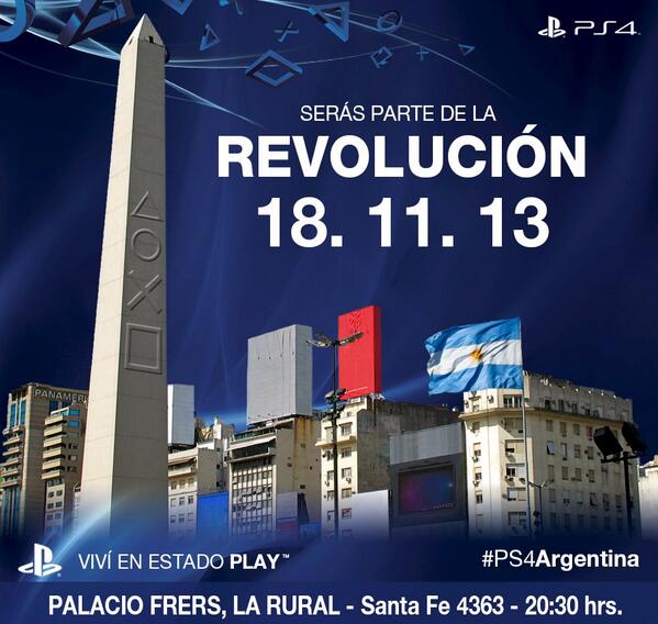 Mokirrompibles's tweet photo. Querés ir al lanzamiento de PS4 en Argentina? Compartí, retwiteá, dejá un comentario. #PS4Argentina http://t.co/RX9qAOrNig