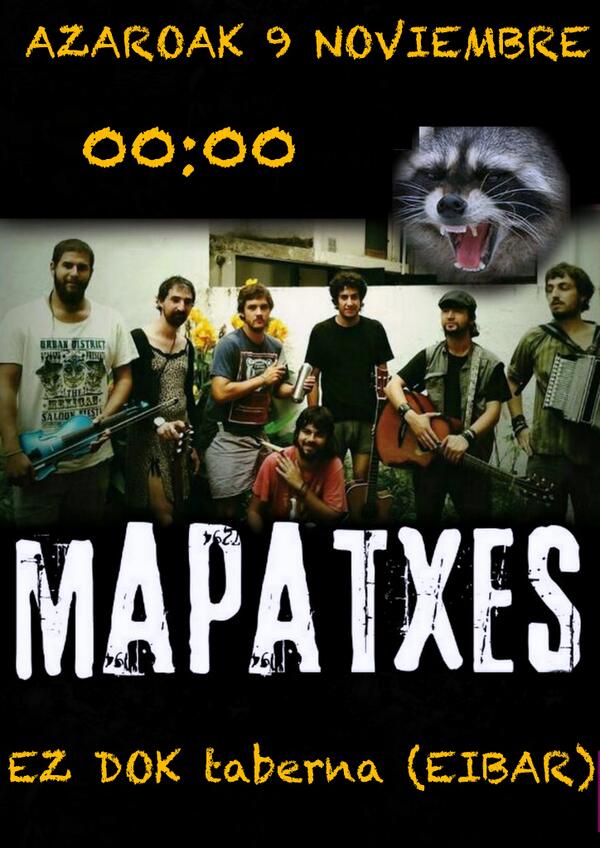Mapatxes's tweet image. Esta sábado nos vemos en el @EzDokEibar