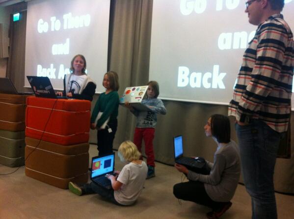 anddoutoi's tweet image. Kids from @CoderDojoMalmo showing of. #awesome #future