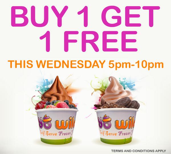 YoWild's tweet image. Buy one Fro Yo and #GetOneFREE Tonight 5pm-10pm Yo Wild Bend and Redmond #GreatDeal