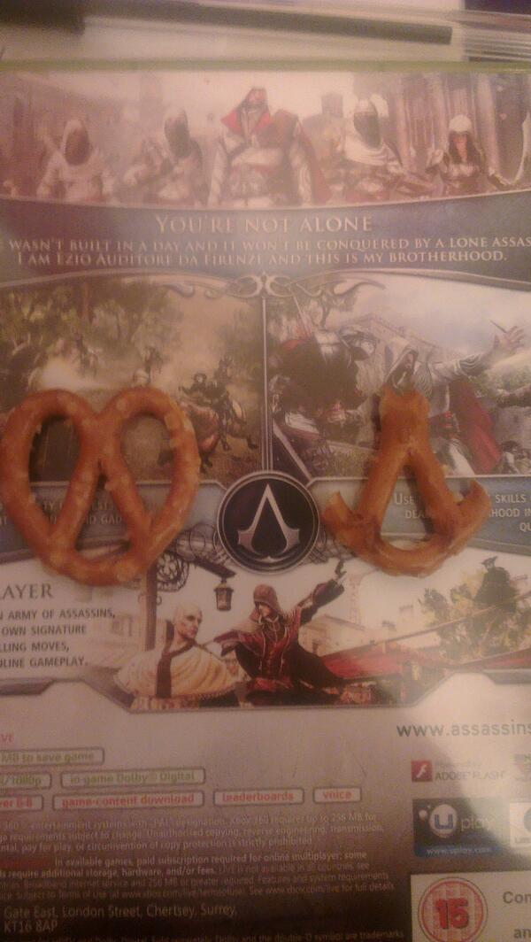 Found out where the assassins creed symbol came from, I also love pretzels
