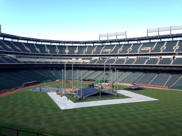 The stage is going in for the #EYBHouseBand &amp; #SpiritFestDFW. RT if you'll be here this weekend.
