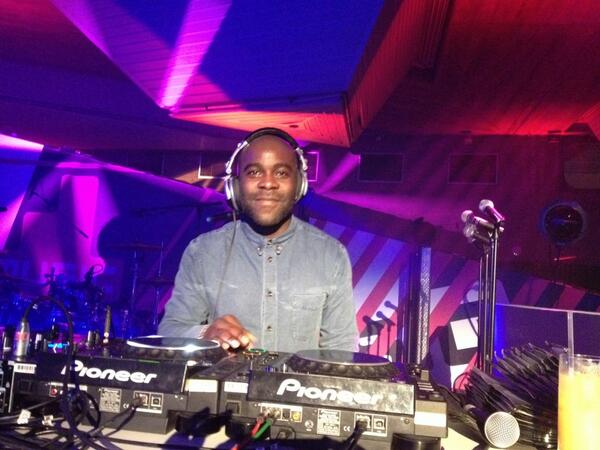 CandiceAck's tweet photo. @Melvinodoom on the decks @Channel4 party. Love him!! @browneyedkell @KristinaMcGuirk http://t.co/ItwySMTdEO