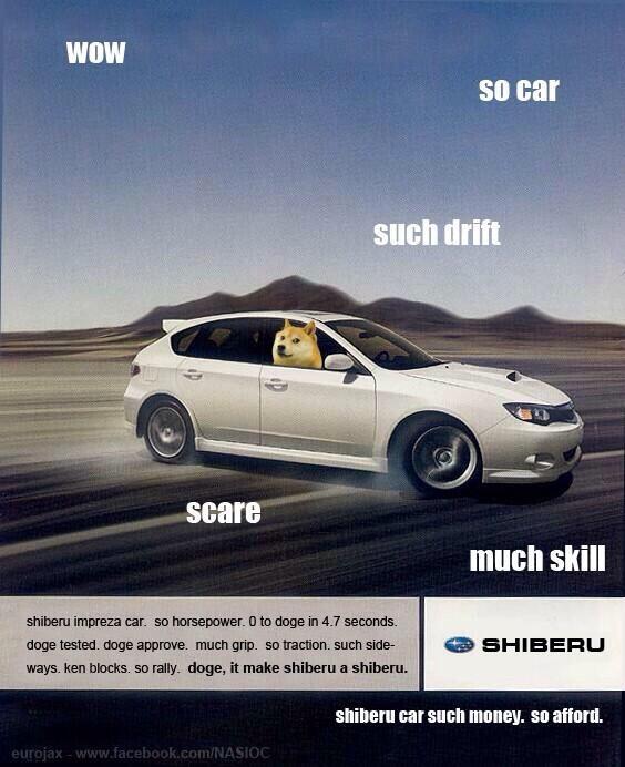 LostDogePlzHelp's tweet image. The all new 2015 Shiberu STI just released!!! #SoCar #SuchDrift #MuchSkill #SoScare #Wow