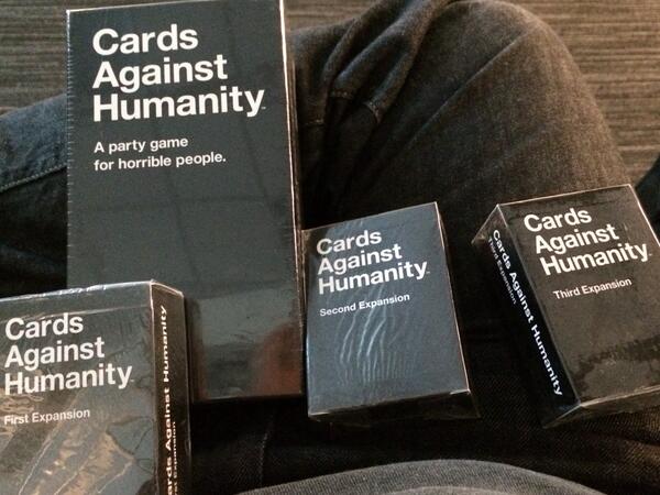 PressXToJustin's tweet photo. Pretty rad time at #Be_Chicago tonight, I won the complete set of Cards Against Humanity! Who wants to play? http://t.co/LQWYhjBrgJ