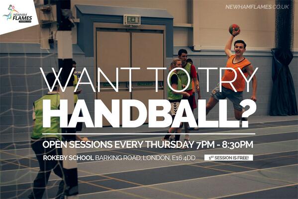 NewhamFlames's tweet image. Want to try handball? Come to compete, stay fit or just have fun every Thursday, 7PM - 8:30PM @Rokeby_School