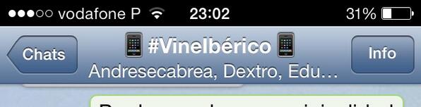 FacunMoreno's tweet image. Sabes que Vine se te ha ido completamente de las manos cuando se hace grupo de Whatsapp para #VineIberico