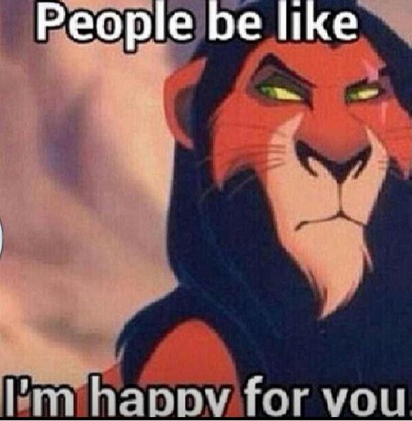 When they see you doing good....