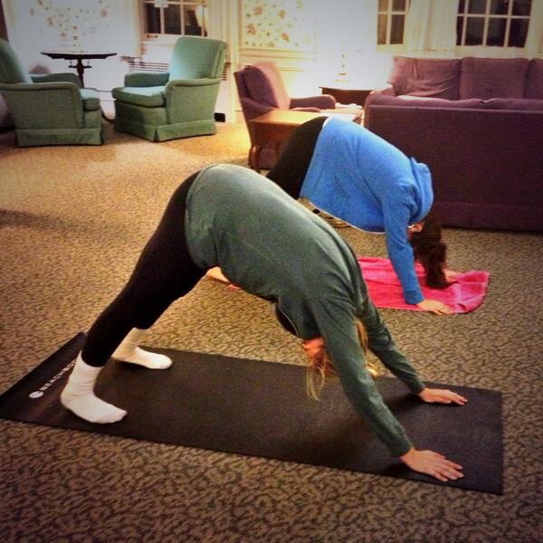 MacCrackenHall's tweet photo. Fantastic yoga program tonight! Thanks to our instructor, Melissa, and all the residents who came out! http://t.co/likmqSmvZh