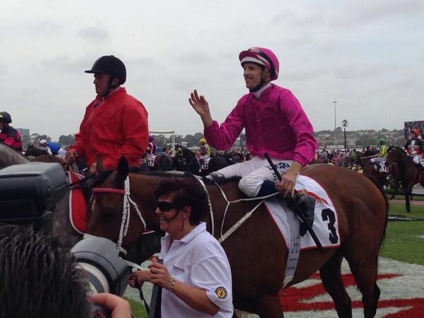 David Shortte (@shortte) on Twitter photo “@RacingInsider: Jockey <a href="/HugeBowman/">Hugh Bowman</a> all smiles after delivering Chris Waller a treble on Dystopia #OaksDay ” #Apples “@RacingInsider: Jockey <a href="/HugeBowman/">Hugh Bowman</a> all smiles after delivering Chris Waller a treble on Dystopia #OaksDay ” #Apples