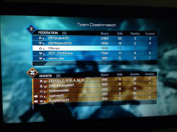 dbenjaz's tweet image. A nice start to be the second match!!! Gotta keep it up #ItsCallofDutyTime #CoDGhosts