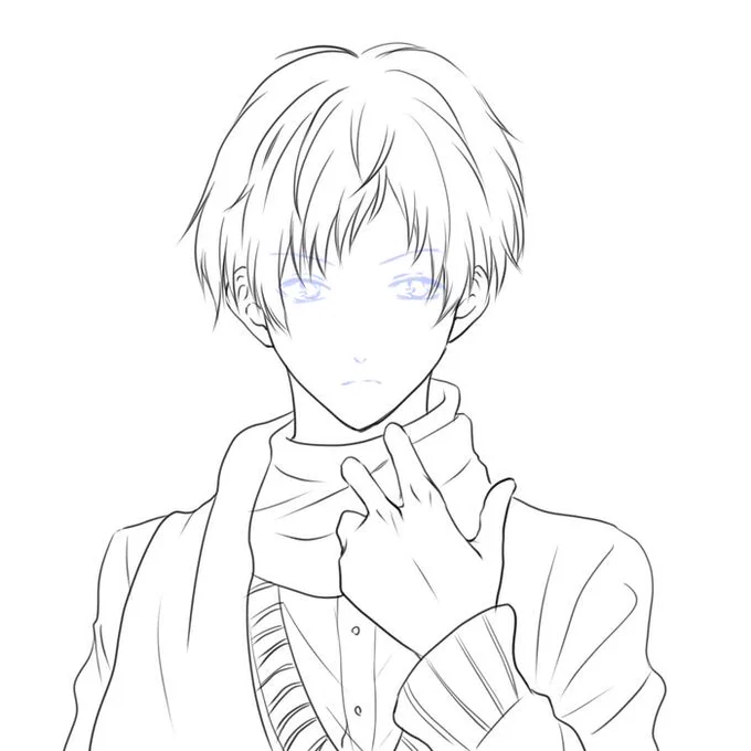 ゆるさんへ
絵、出来ました!こんな感じでよろしいでしょうか・・・;;なんかいまいちなんでゆるさんの手でイケメンにしてあげてください・・・! 