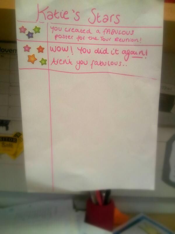 katierfrankel's tweet photo. @FZY @FZYMovementTeam love my star chart at work! Movement work is the best! #dreamjob http://t.co/VXoGiWJOtC