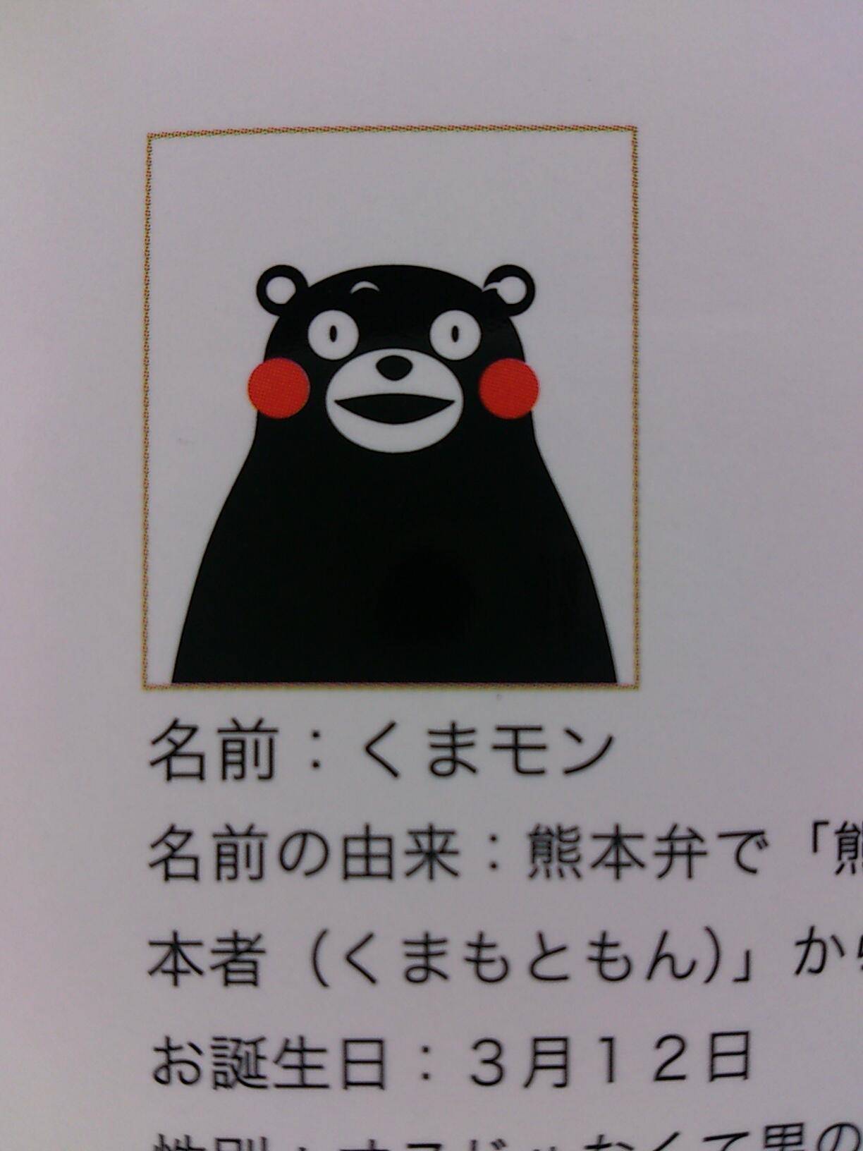 くまモン 公式 こら 大変だモン Rt Tanachon8 くまモン 今日買った本のプロフィール写真が大変なことになってるよ Http T Co Sznhgxua7c Twitter
