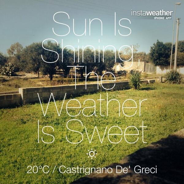 Check out the #Weather in #Castrignanode'Greci via #instaweather getinstaweather.com #wx