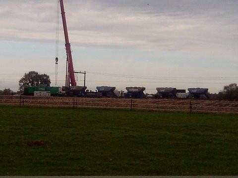 jthswienink's tweet image. De laatste vier wagons in Borne zijn net weggehaald.