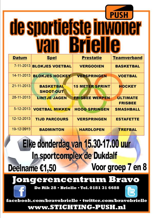 bravobrielle's tweet photo. We starten vandaag weer met een nieuwe Sportiefste Inwoner van Brielle!!!  http://t.co/8Hv6t7qQGn http://t.co/PNRmusEepu
