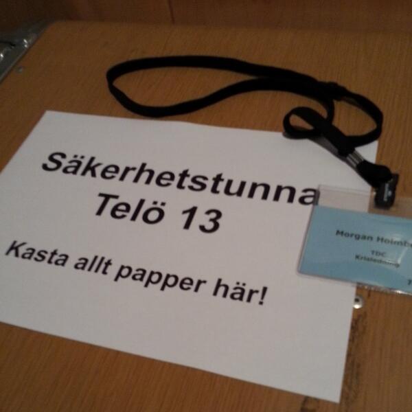 CMorganHolmberg's tweet photo. #telo13 Övningen avslutad! 
God sektorsöverskridande samverkan el- tele o FM. http://t.co/uhFb0CLeD1