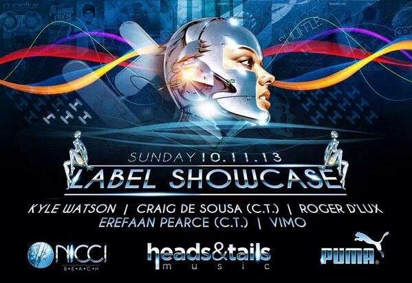 niccibeach's tweet photo. This Sun: Pure quality with @djcraigdesousa, @erefaanpearce + more! Win FREE tickets2 #Heads&amp;Tails Showcase! RT now http://t.co/bhU3czp4V4