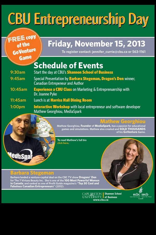 CBU Entrepreneurship Day Saponuk