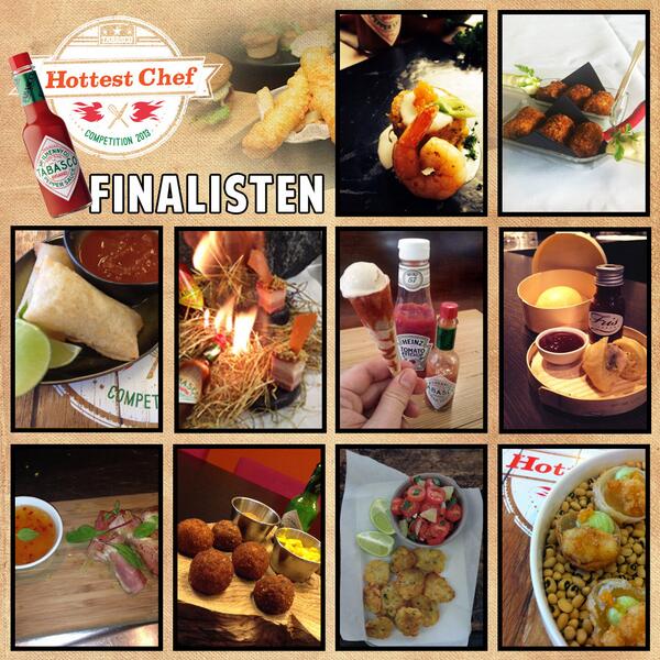 TADAA hier zijn ze dan! Dit zijn DE spicy barfood gerechten die door naar de finale van #HottestChefNL competition!