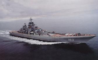 Realizan maniobra en mar Mediterráneo buques insignia rusos