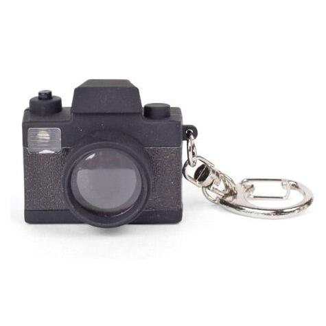 Butona basıldığında fotoğraf makinesi sesi çıkarır ve flaş patlar. bit.ly/13YE0J1