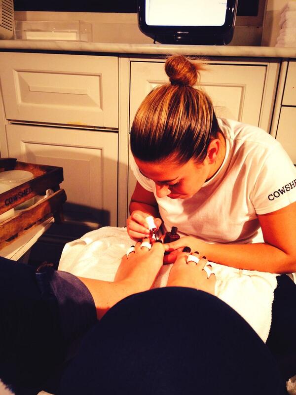 BabestationPR's tweet image. So chilled! Cowshed, Holland Park. Awesome pedi with Elena.