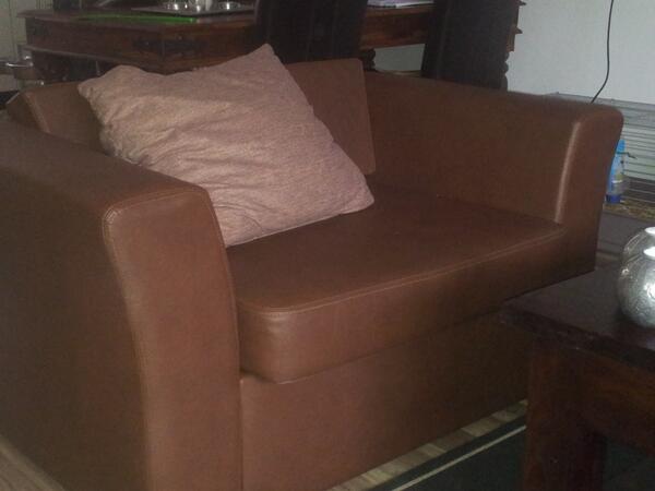 bankstel op nieuw bekleed