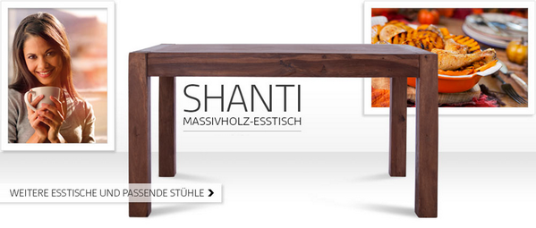 An einem #Esstisch wie Shanti findet auch spontaner Besuch Platz. Mehr #Tische und #Stühle: bit.ly/1ba627b