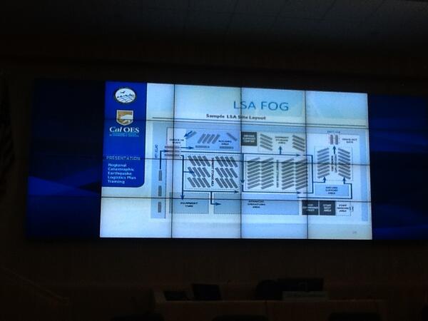 AlCoEMA's tweet photo. Lee Rosenberg &amp; Alec Tune sharing about Logistics Staging Area (LSA) and the FOG (Field Operations Guide) @ EMA mtg. http://t.co/JpOeLIucNm