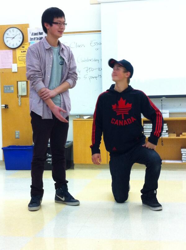 Emilykk3's tweet photo. @JMSS_probs Allen and his "puff daddy" @Carter17N #englishclass #plewdog #puffdaddy http://t.co/KPE62hrdgg