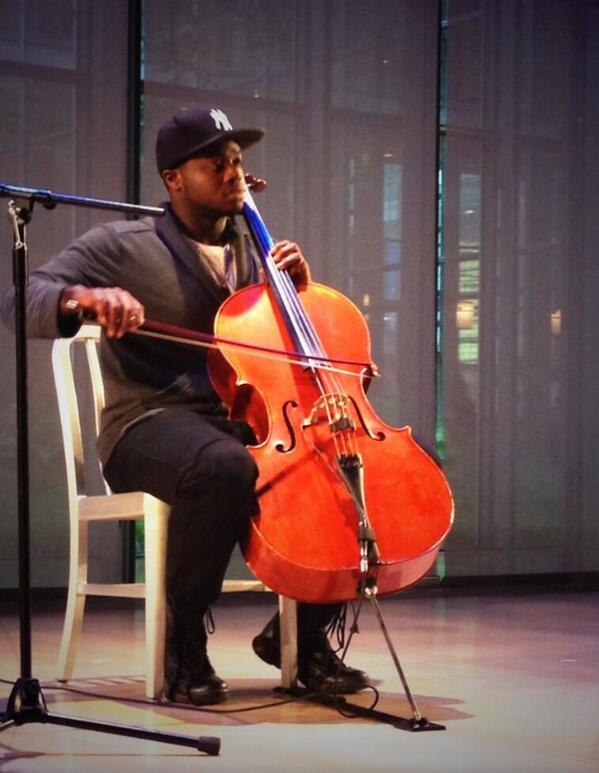 KOlusola's tweet photo. “@L2_ThinkTank: To close out the Forum, a performance by the incredible beatbox cellist @KOlusola. #L2ThinkTank” :) http://t.co/KyexYHWmhT