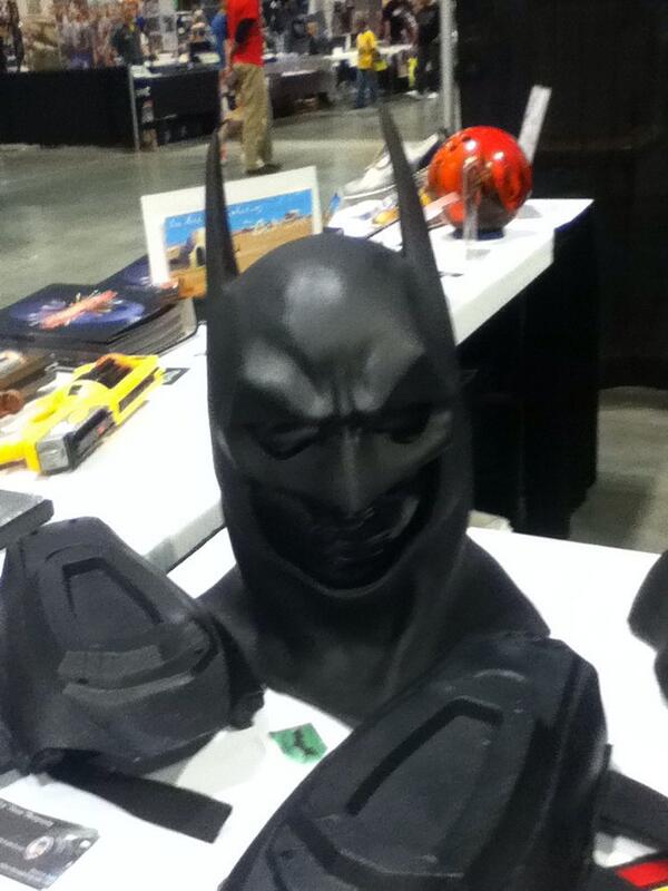 TheOneRogue's tweet image. So this is where Batman bought that queer helmet of his. Comic Con!