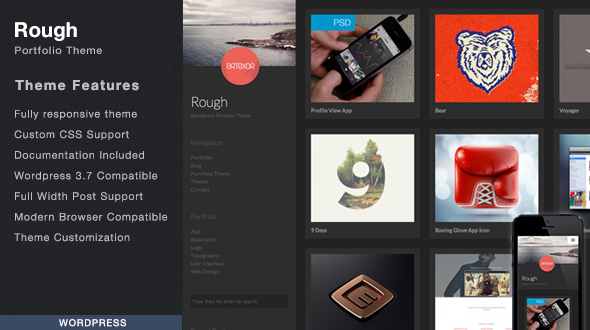 wp_theme_tuts's tweet image. Rough – WordPress Portfolio Theme - wpthemetuts.com/rough-wordpres…