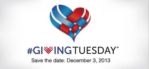 In the "Season of Giving", be part of a worldwide movement to be charitable on #GivingTuesday, December 3!!!