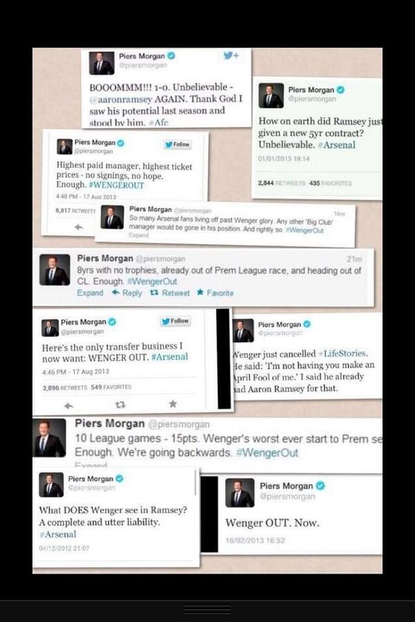 Lord_Sugar's tweet photo. @piersmorgan I guess you stand by all these statements http://t.co/Wu66r38aon .Cant  wait to see how you try to wriggle out of these.