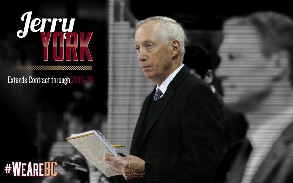 BC_MHockey's tweet photo. Big news from @BCHockeyNews: Coach York agrees to contract extension through 2019-20! #WeAreBC http://t.co/jWIDD5U1V0 http://t.co/hFbSnoUSwO