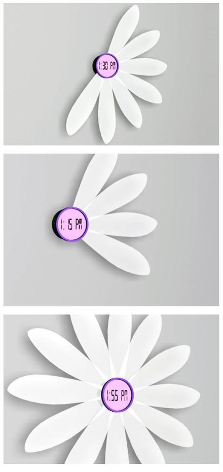 makepolocom's tweet image. Every 5 minutes it will quote a petal, after 1 hour, 12 petals constitute a flower! makepolo.com/Wall-Clocks-ci…
